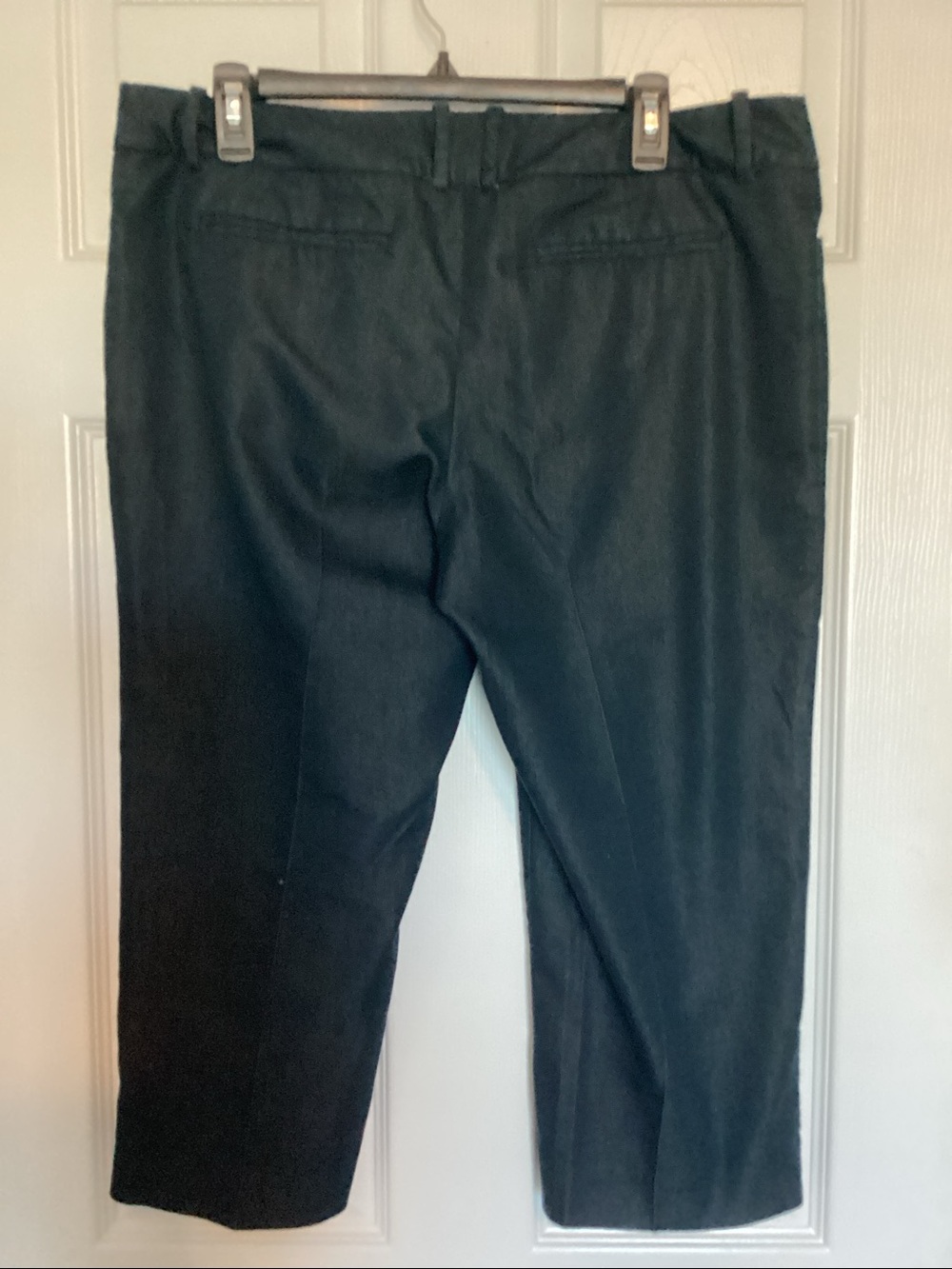 Mossimo capris/crop pants, women’s size 12. Indigo blue stretchy - Picture 2 of 6